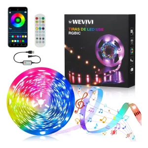 WEVIVI-WV005 Tira De Luces Led Rgb 5m