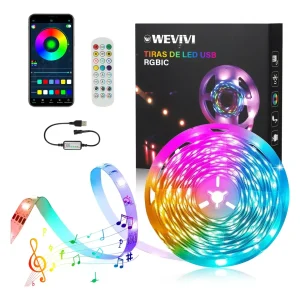WEVIVI-WV004 Tira De Luces Led Rgb 5m (5PZS)