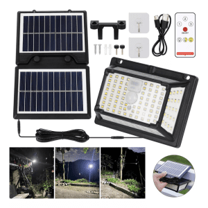 Lámpara Solar Jardín Led Iluminación Exterior 3 Color Wevivi-3000mah