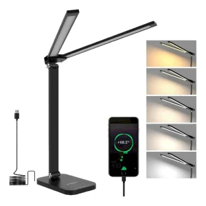 Lámpara De Escritorio Led Lámpara De Mesa 3 Colores Wevivi